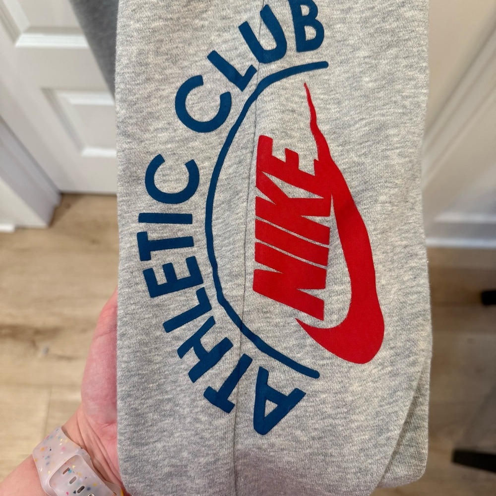 Nike Athletic Club Grey Fleece Joggers Vintage Retro Small - Picture 4 of 11